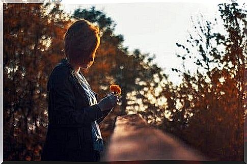 Woman waiting for happiness