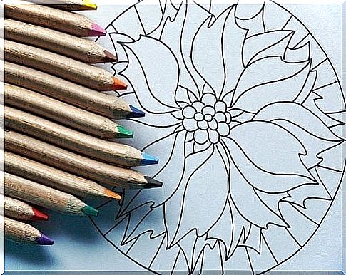 Mandala and pencils