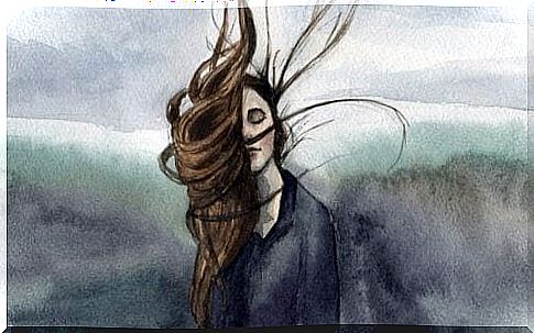 Woman enjoying the wind in her hair